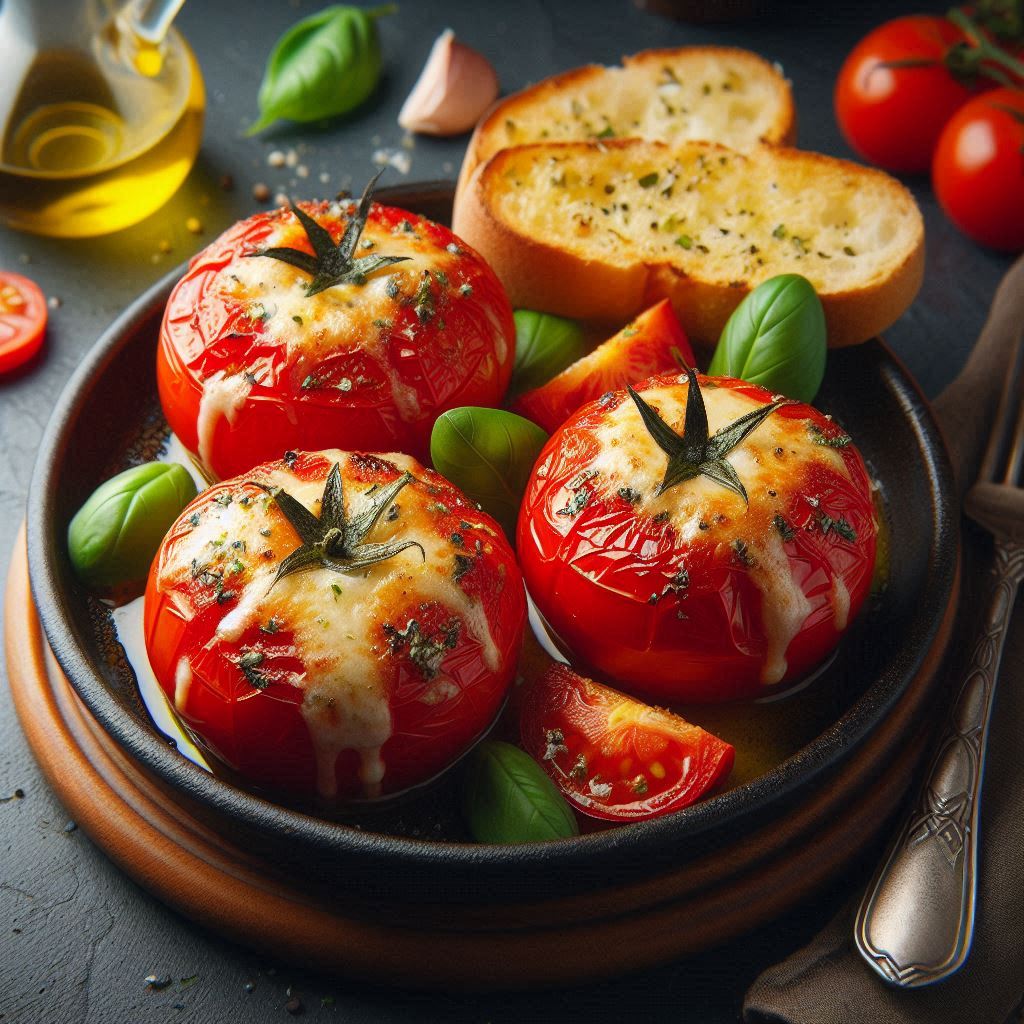 Baked Tomatoes with Cheese