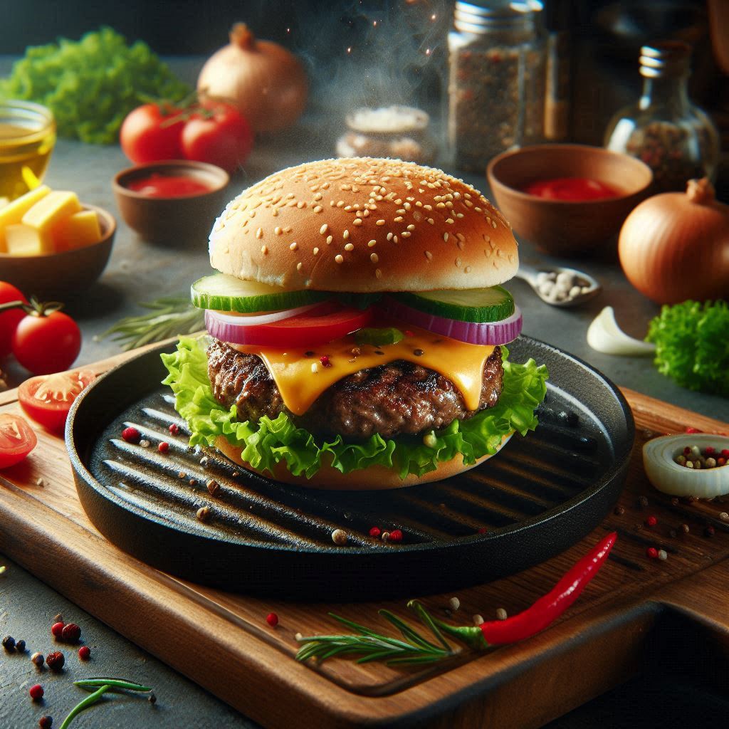 Hamburgers on the Stove